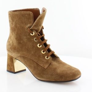 NEW Marion Parke Stevie brown suede granny booties